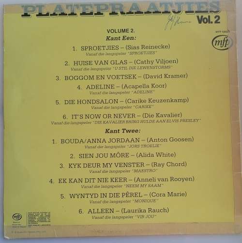 Platepraatjies vol 2 LP