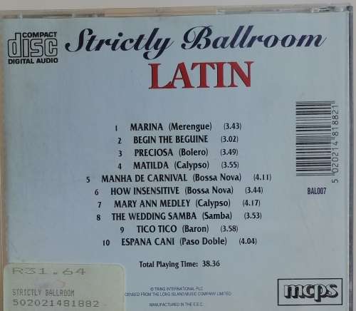 Strictly ballroom Latin cd