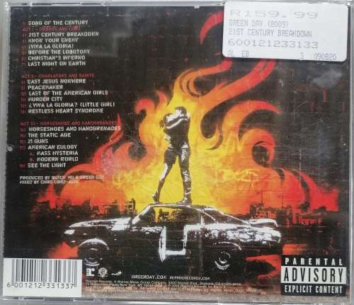 Green day - 21st century breakdown cd