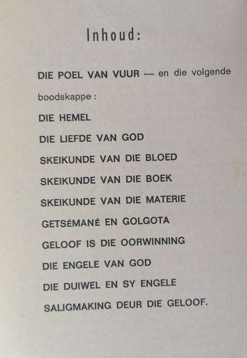 Die poel van vuur en ander geseende boodskappe