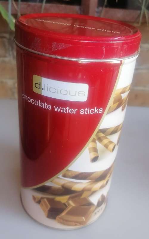 D. Licious chocolate wafer sticks tin