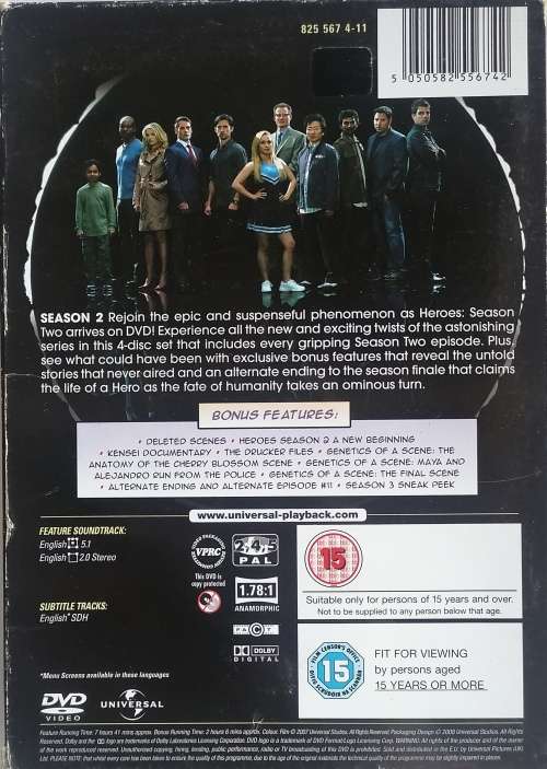 Heroes Season 2 dvd