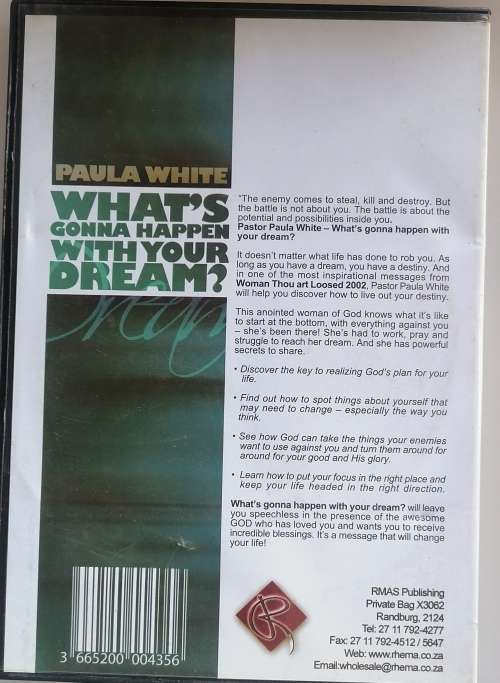 Paula White What`s gonna happen with your dream dvd