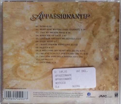 Appassionante cd