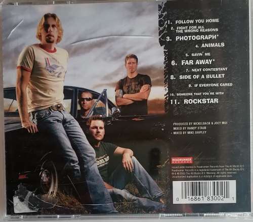 Nickelback, All the right reasons, cd