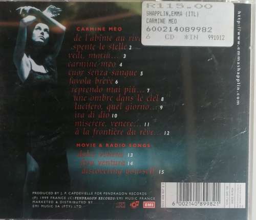 Emma Shapplin - Carmine Meo cd