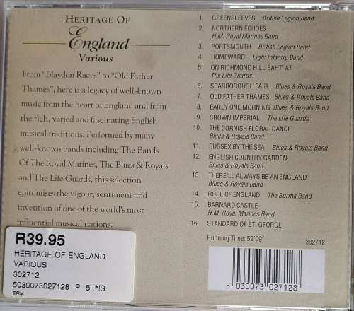 Heritage of England cd
