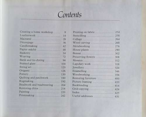 Crafts and Hobbies