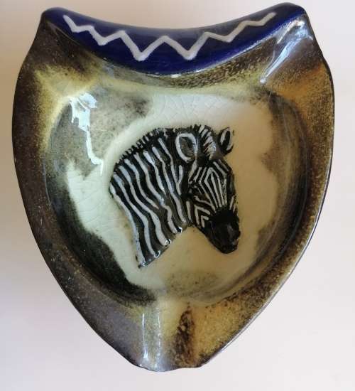 Zebra ashtray