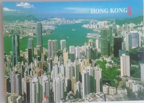 Postcard: Hong Kong and Kowloon from the Peak