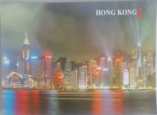 Postcard: Central and north Wanchai at night