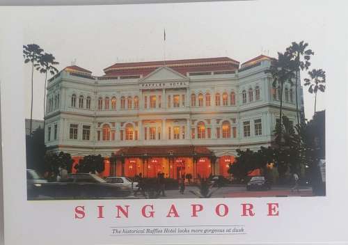 Postcard: Singapore The historical Raffles Hotel