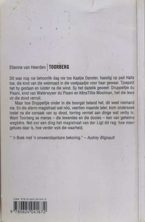 Toorberg deur Etienne van Heerden