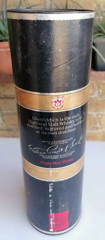 Glenfiddich whisky tin - empty