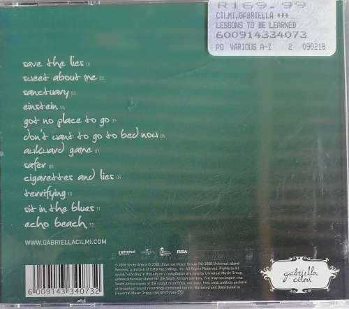 Gabriella Cilmi - Lessons to be learned cd