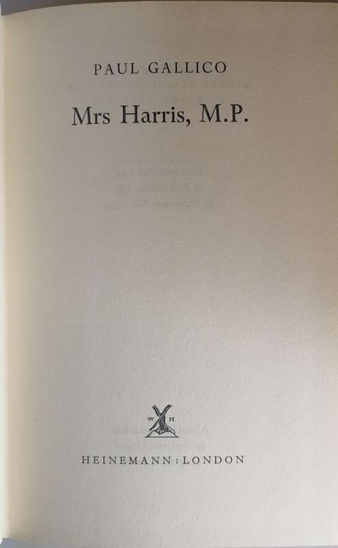 Mrs Harris MP by Paul Gallico