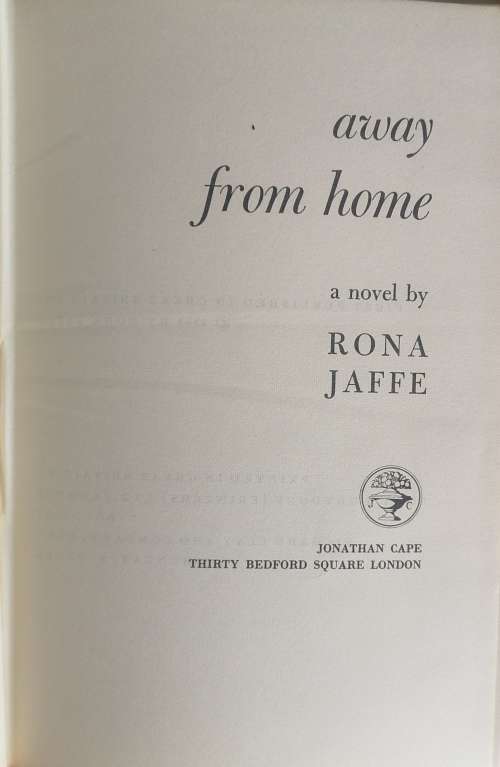 Away from home by Rona Jaffe
