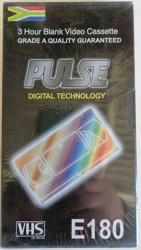 Pulse 3 hour blank video cassette *sealed*