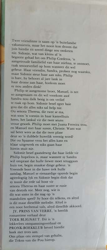 Jy prins van verre deur Toek Blignaut
