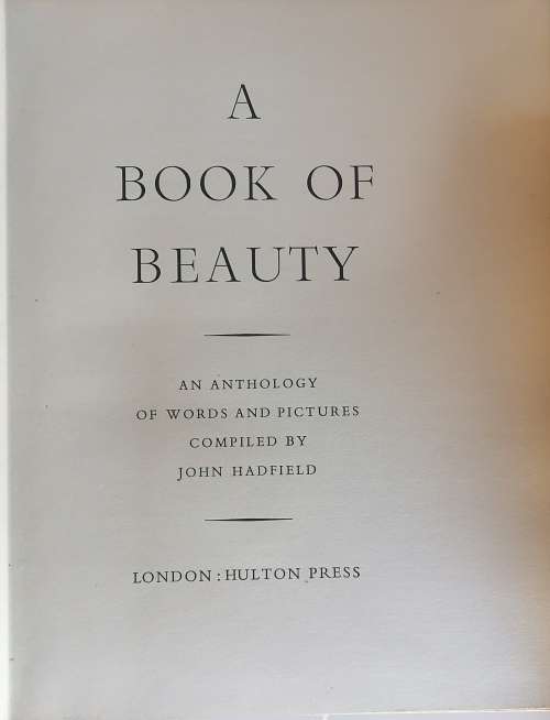 A book of beauty by John Hadfield