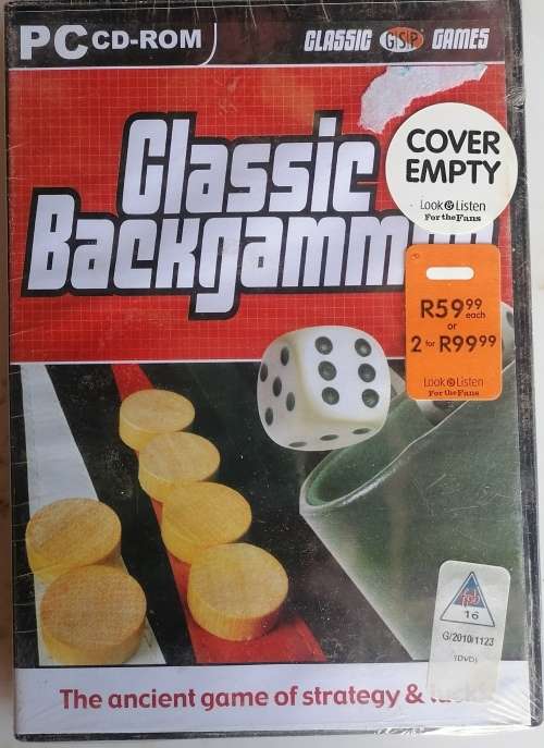 Classic Backgammon PC *sealed*
