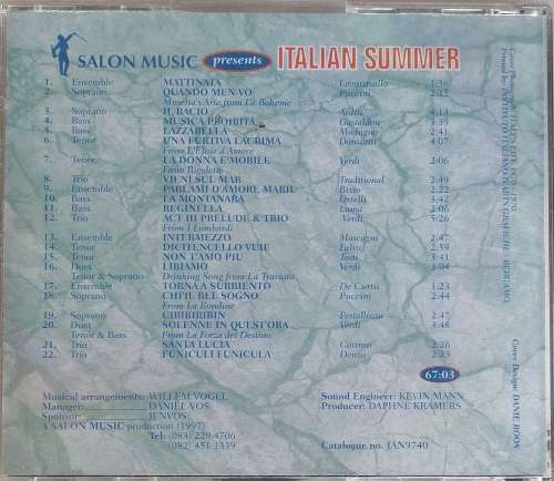 Salon music presents Italian summer cd