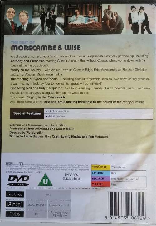 The best of Morecambe and Wise dvd