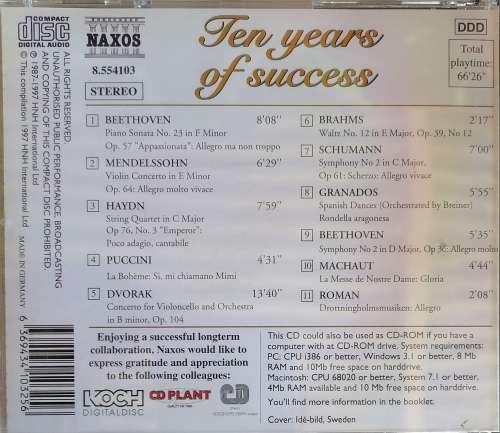 Ten years of success cd