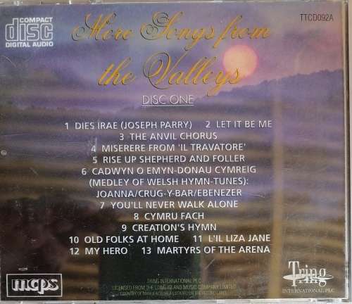 More love songs from the valleys disc one cd