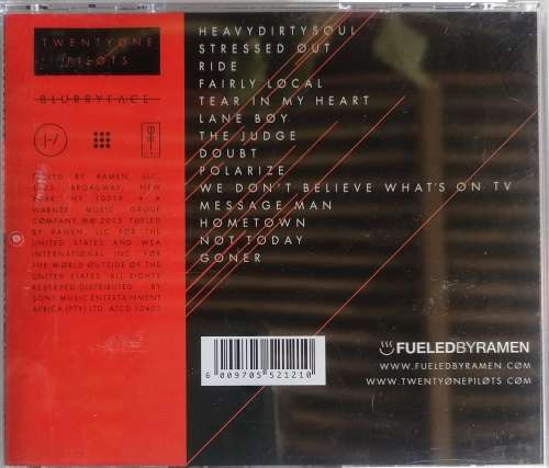 Blurryface - Twenty one pilots cd
