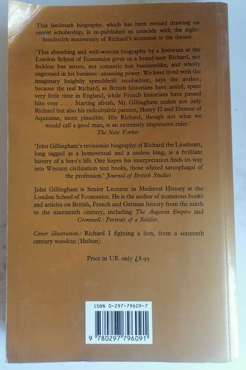 Richard the lionheart by John Billingham