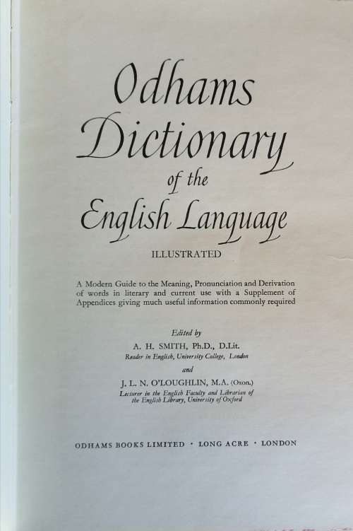 Odhams dictionary of the English language