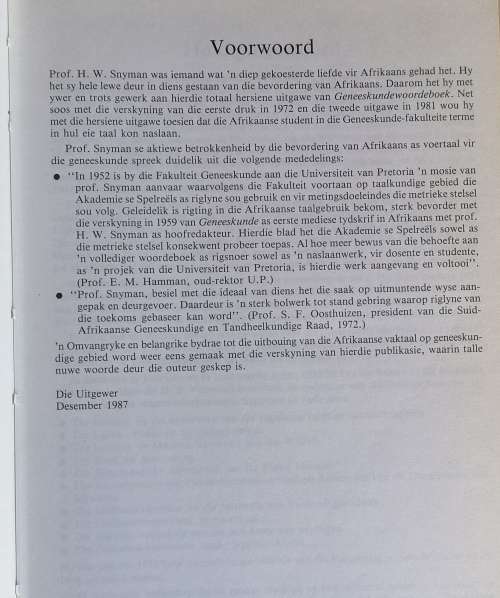 Geneeskunde woordeboek