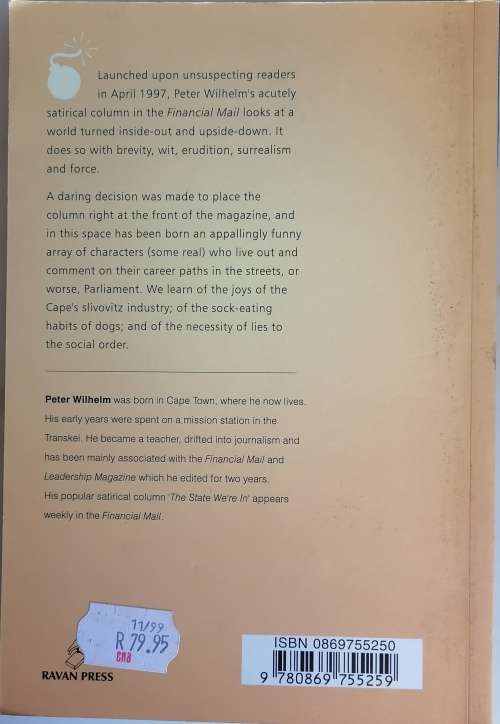 The state we`re in by Peter Wilhelm