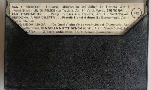 Joan Sutherland and Luciano Pavarotti Operatic duets tape