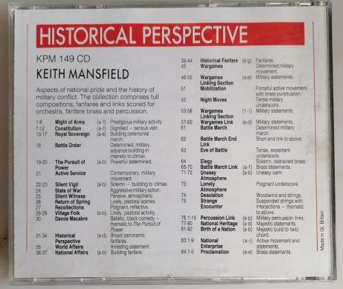 Historical Perspective - Keith Mansfield cd