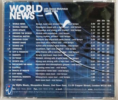 World news compiled by David Molyneux cd