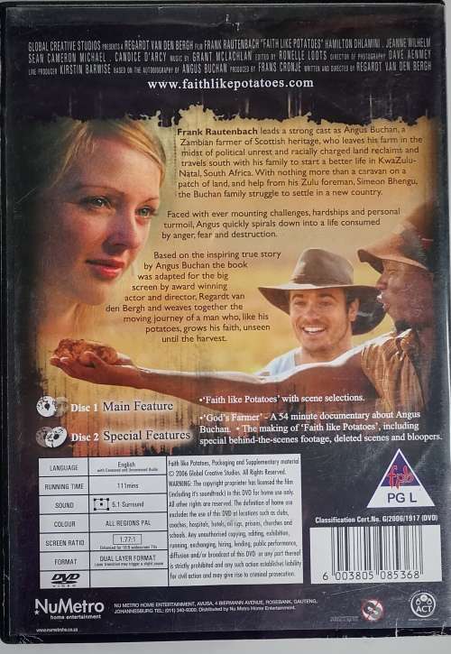 Faith like potatoes 2dvd