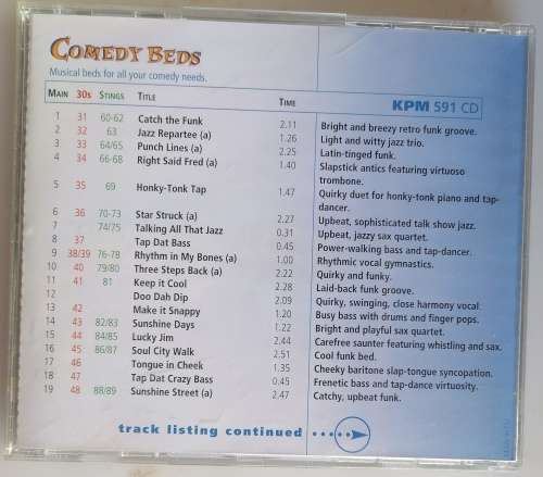 Comedy beds cd