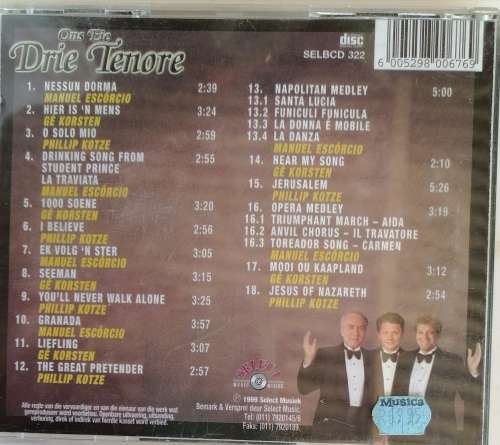 Ons eie drie tenore cd