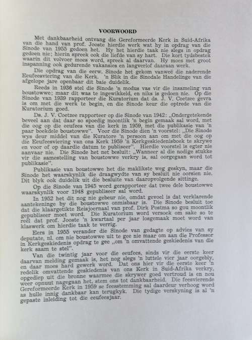 Die geskiedenis van die Gereformeerde Kerk in Suid-Afrika 1859-1959
