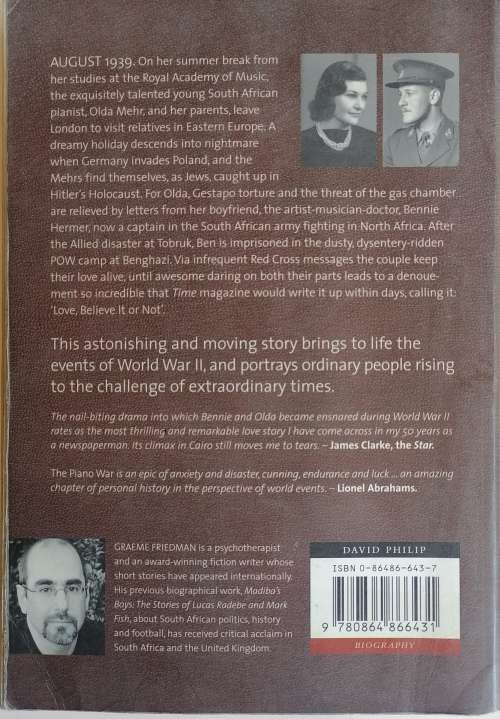 The piano war by Graeme Friedman