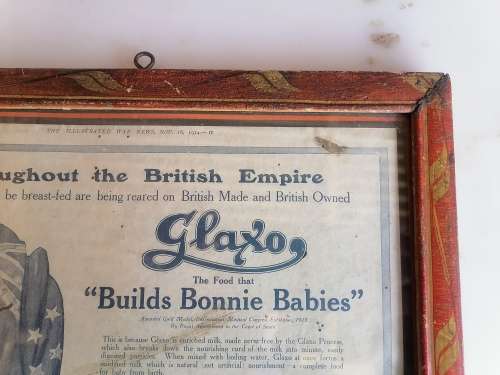 Glaxo 1914 framed add