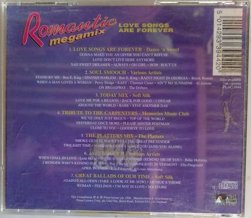 Romantic megamix cd