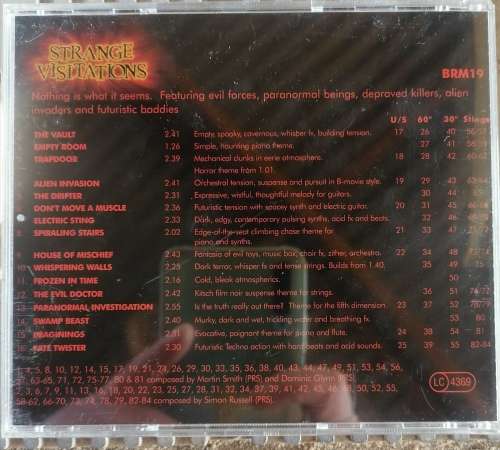 Strange visitations cd