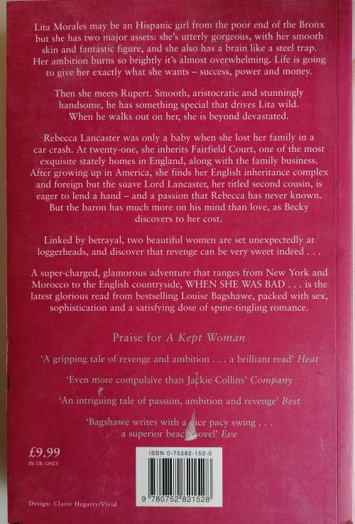 When she was bad by Louise Bagshawe