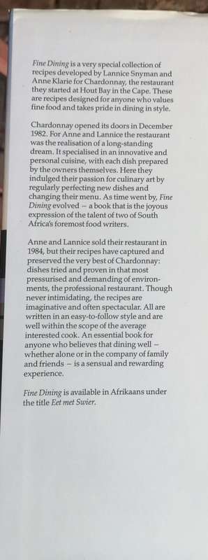 Fine dining in South Africa