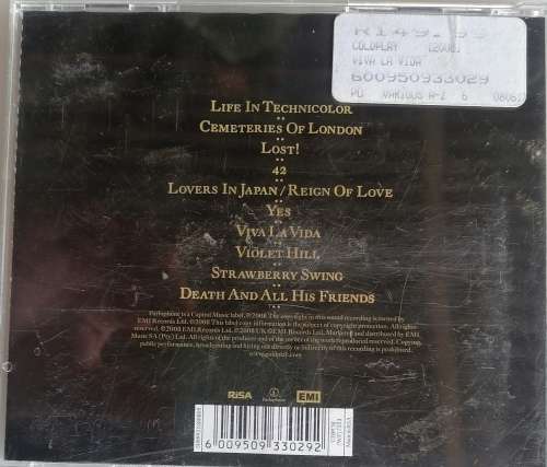 Coldplay - Viva La Vida cd