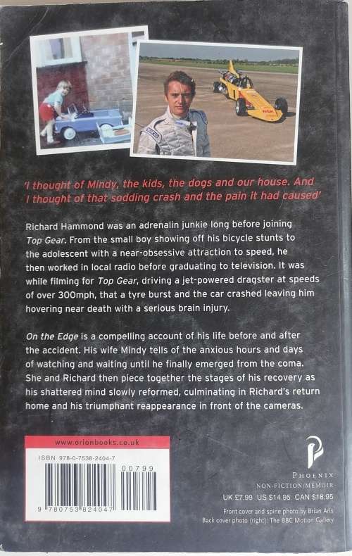 On the edge: my story by Richard Hammond