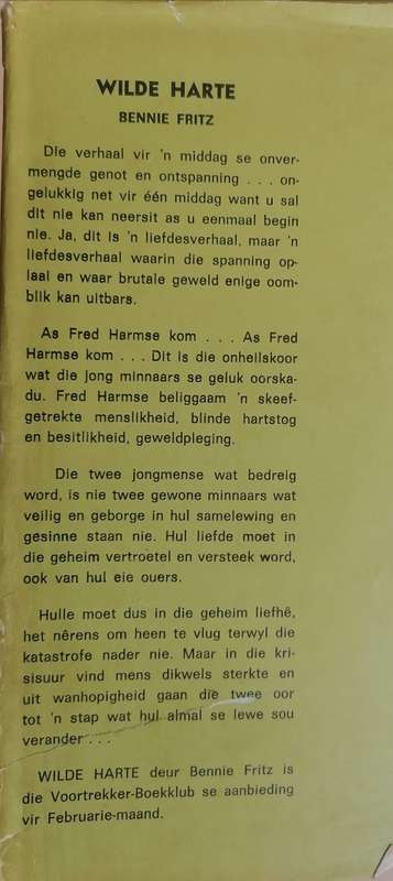 Wilde harte deur Bennie Fritz
